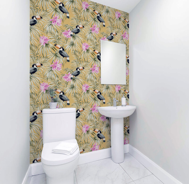 Emmeline Yellow Toucan Wallpaper image number 2