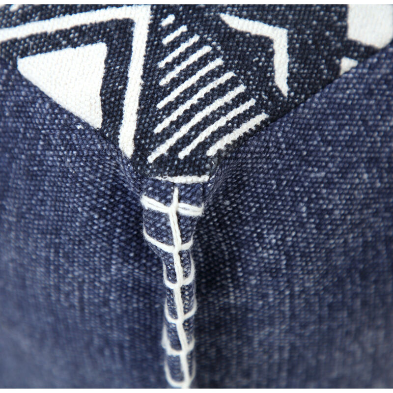 Comfortable Cotton Floor Ottoman for Living Room and Bedroom Decor