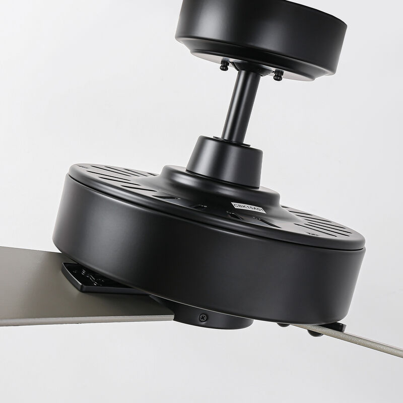 52 in. Barbeque Black Reversible Blades Ceiling Fan with Wall Control without Light