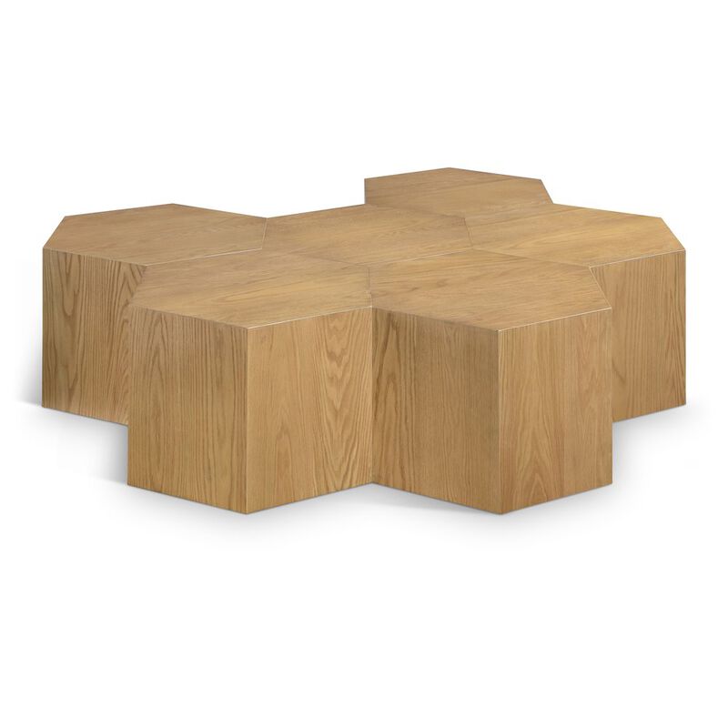 Meridian Furniture Eternal Natural Oak Wood 6pc. Modular Coffee Table