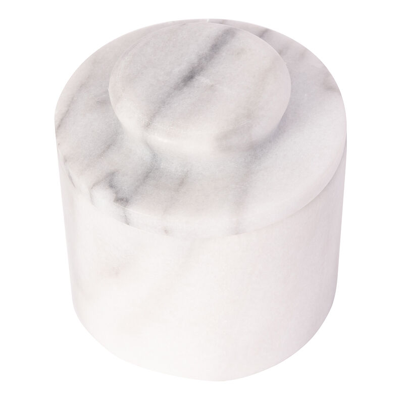 Saboga Home&trade; White Marble Butter Keeper image number 2