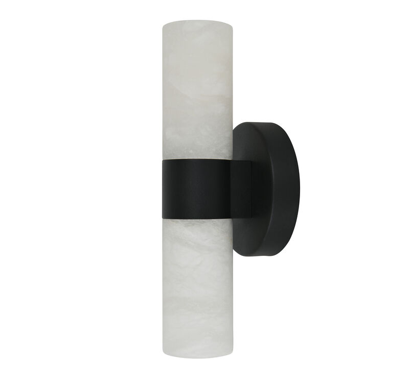 Beacon Lighting Luella 2-Light Alabaster Wall Sconce Modern LED Wall Light image number 0
