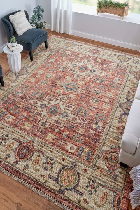 Fillmore 69CKF Rust/Beige 2'6" x 8' Runner Rug