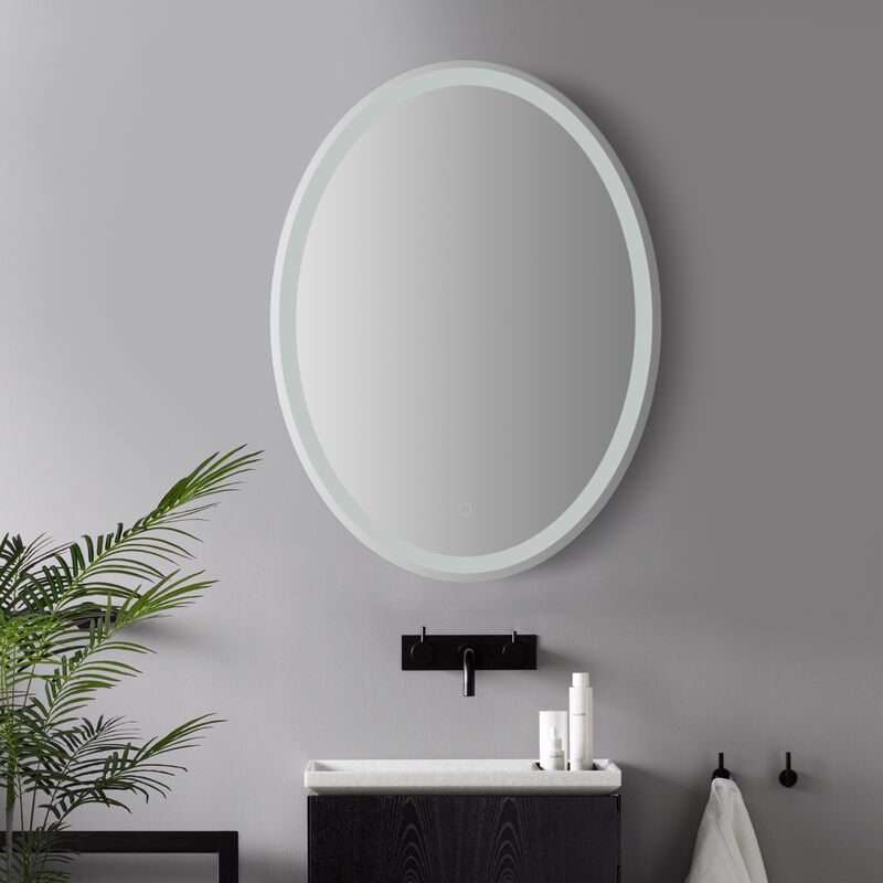 Dane 36W x 28H Large Antifog Front/Back-Lit Tri-Color Bathroom Vanity Mirror with Smart Touch