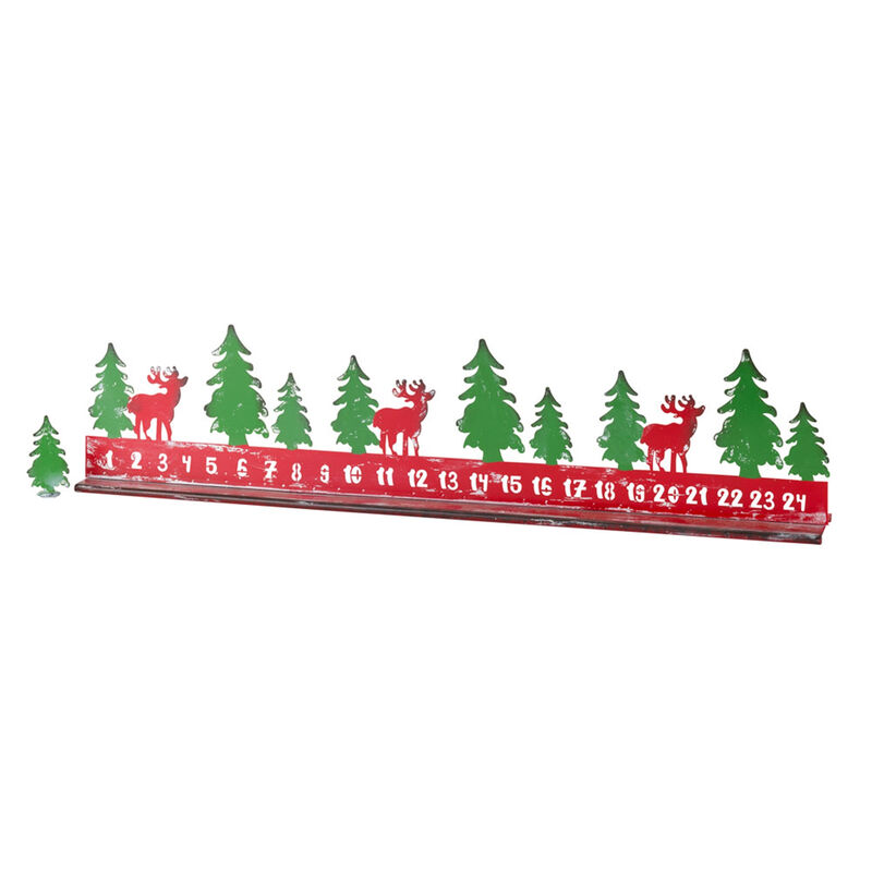 Set of 2 Christmas Countdown Decorations for Holiday Cheer