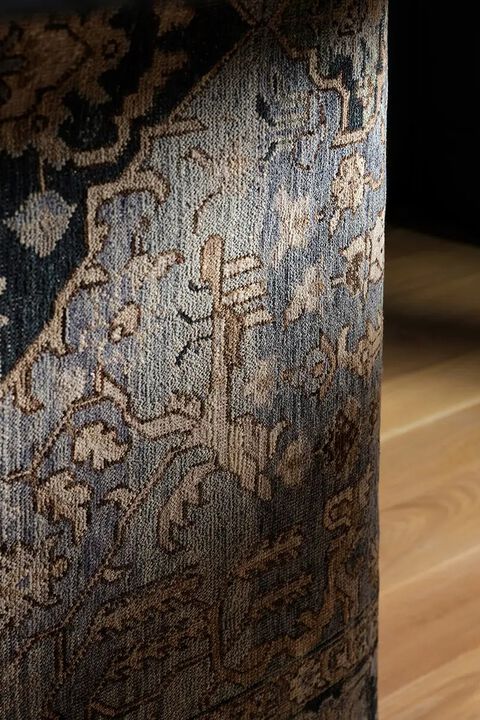 Someplace In Time Pendulum Blue 9' x 12' Rug