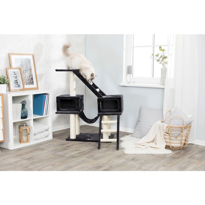 TRIXIE Malaga Sisal 3-Level Cat Tree with Scratching Posts, Condos & Ladders