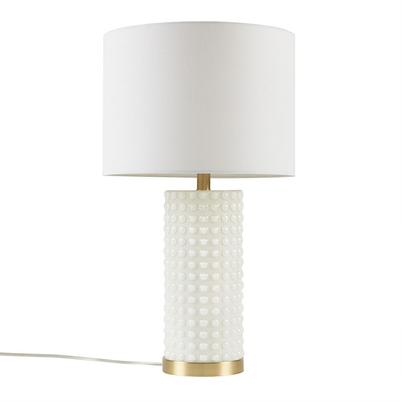 Gracie Mills Yandel Textured Dot Table Lamp