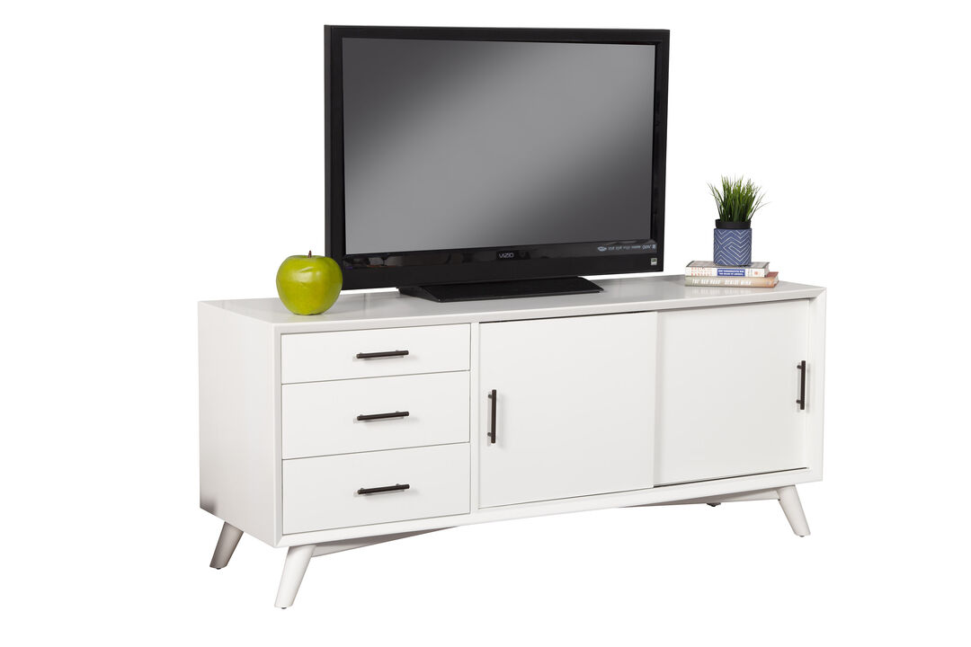 Flynn Large TV Console, White