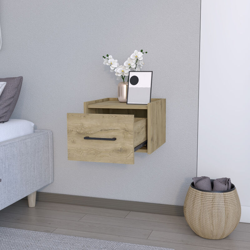 Streamdale Floating Nightstand Calion, Bedroom, Macadamia