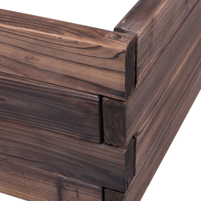 Elevated Wooden Garden Planter Box Bed Kit image number 7