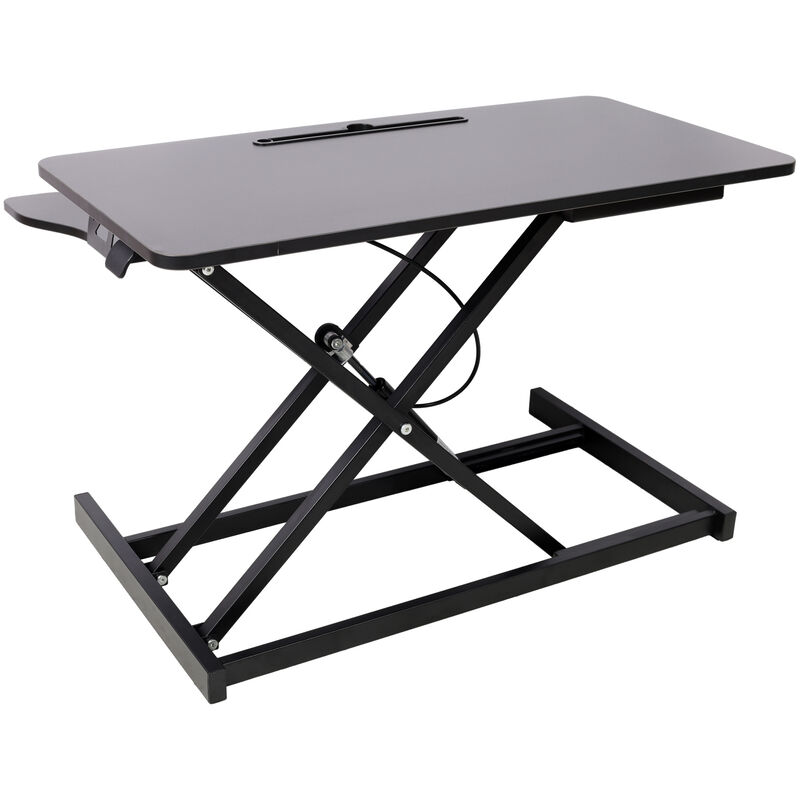 GOODSILO Ergonomic Adjustable Height Standing Desk Converter with Keyboard Tray for Home Office Workstations and Computer Monitors image number 8