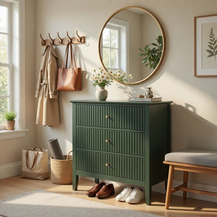 Bekkig Modern 3-Drawer Dresser