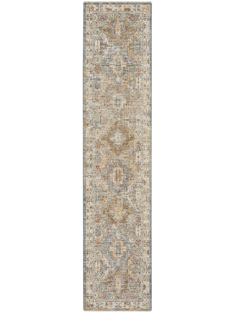 Sahar SHR01 Blue 2'3" x 10'2" Rug image number 0