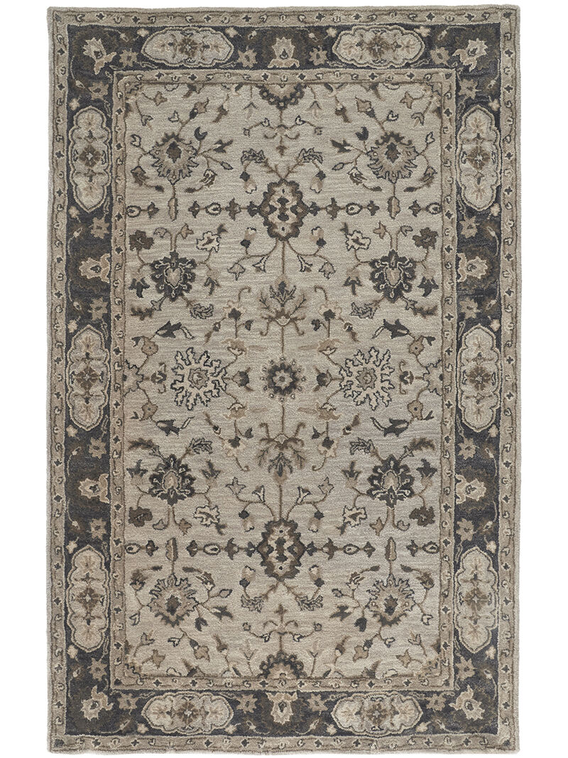 Eaton 8399F Gray/Ivory/Taupe 2' x 3' Rug image number 1
