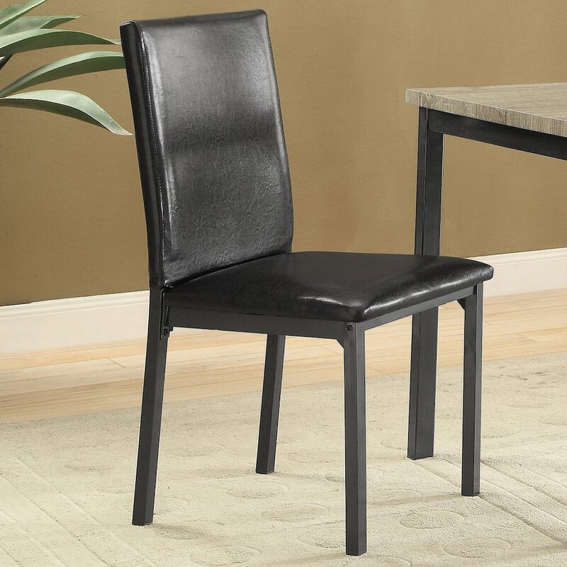 Simple Relax Set of 2 Side Chairs in Black Finsih image number 1