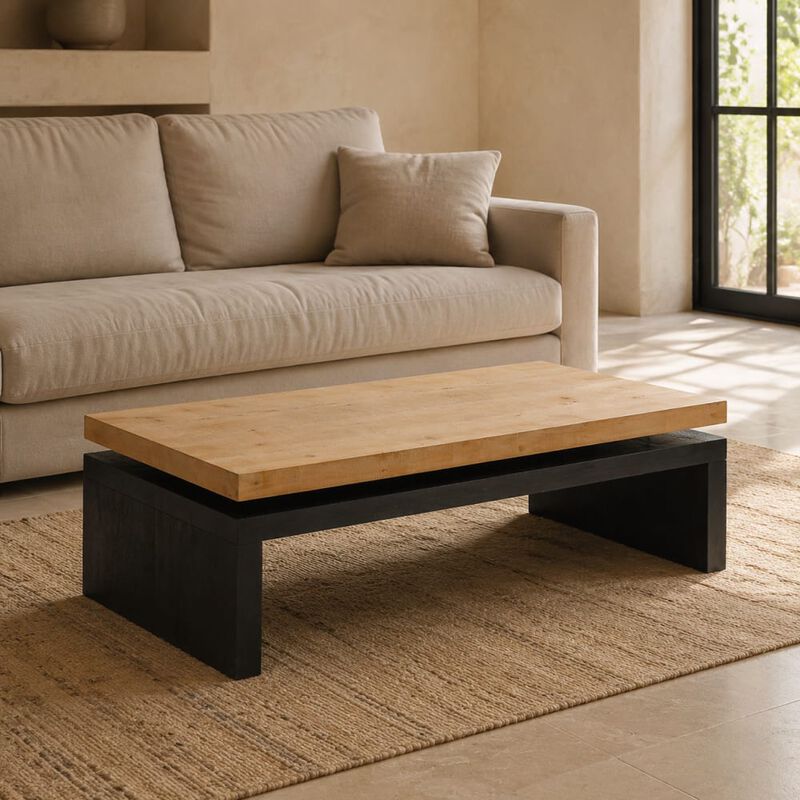 GOODSILO Modern Floating Top Coffee Table image number 3