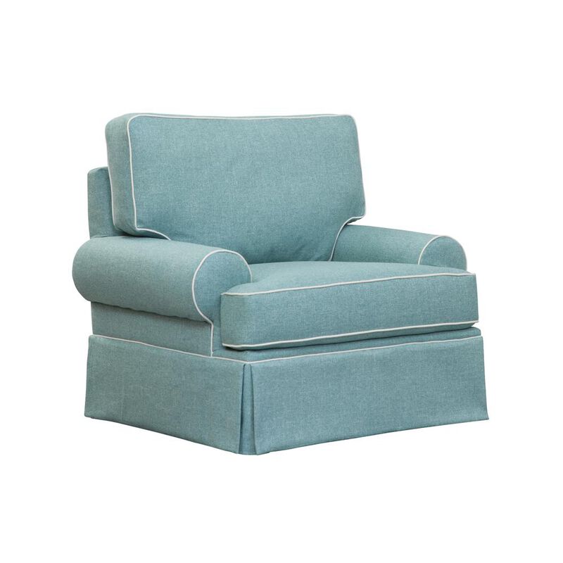 American Furniture Classics Coastal Aqua Series Upholstered Armchairs