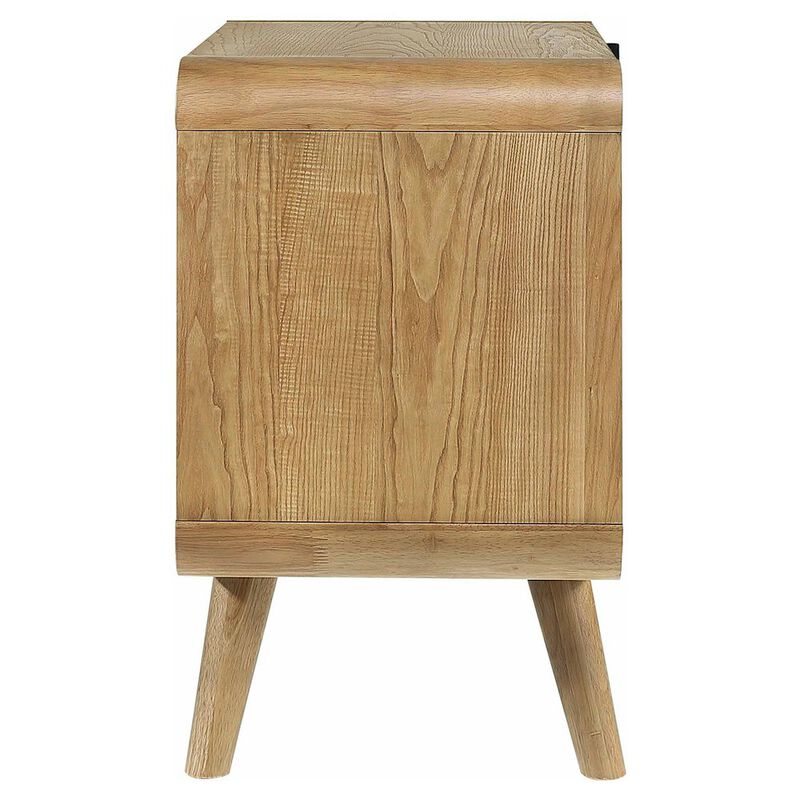 Plethoria Home Winston Light Ash 2-drawer Nightstand Bedside Table