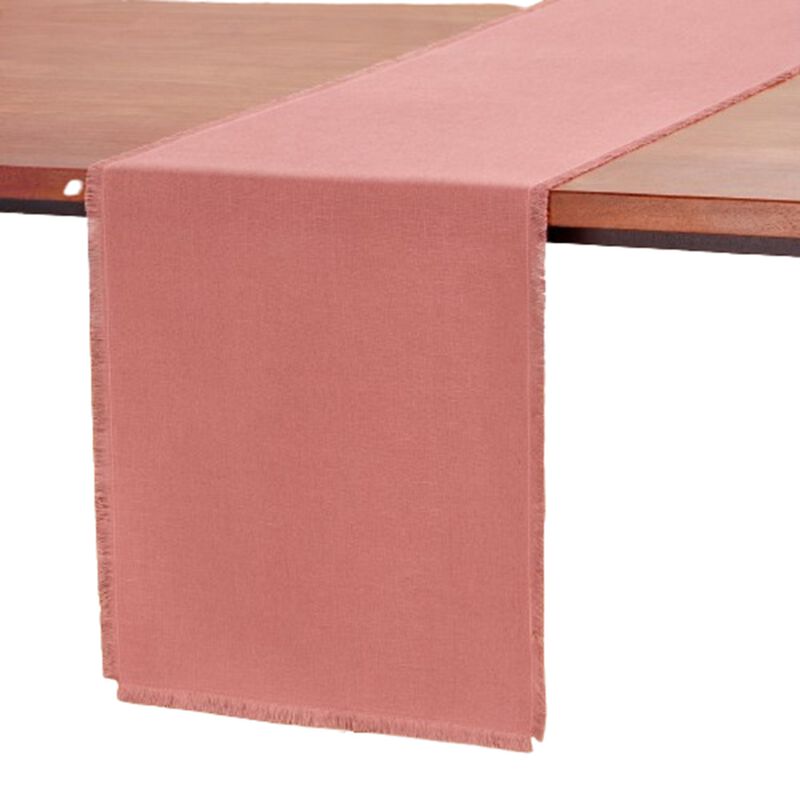 Linen Table Runner - Fringe