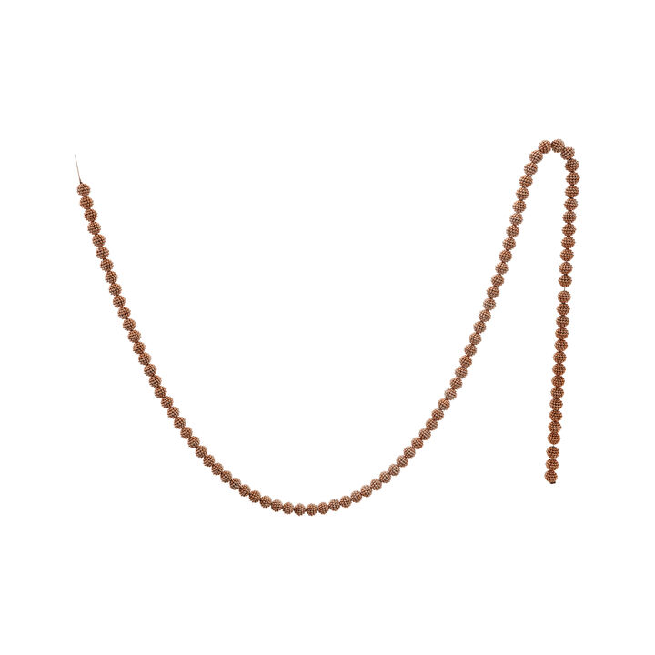 Golden Beaded Ball Garland in Luxe Finish