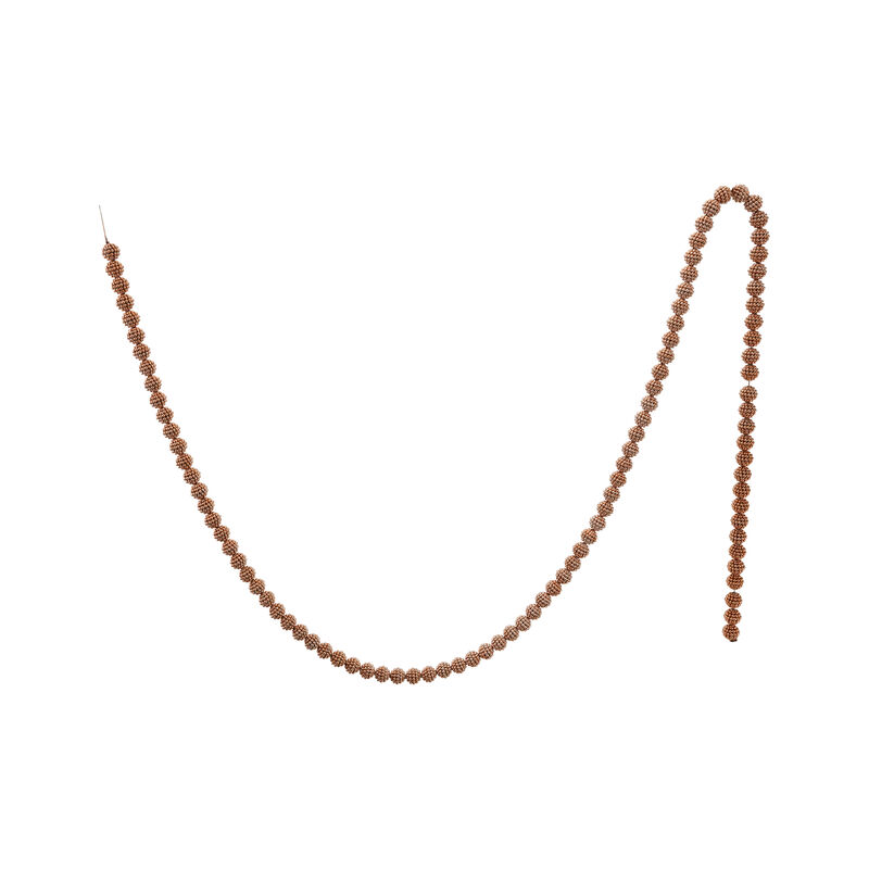 Golden Beaded Ball Garland in Luxe Finish image number 0