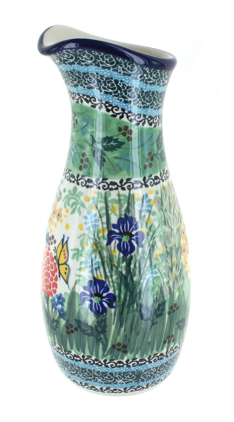 Blue Rose Polish Pottery Alyce Water Carafe
