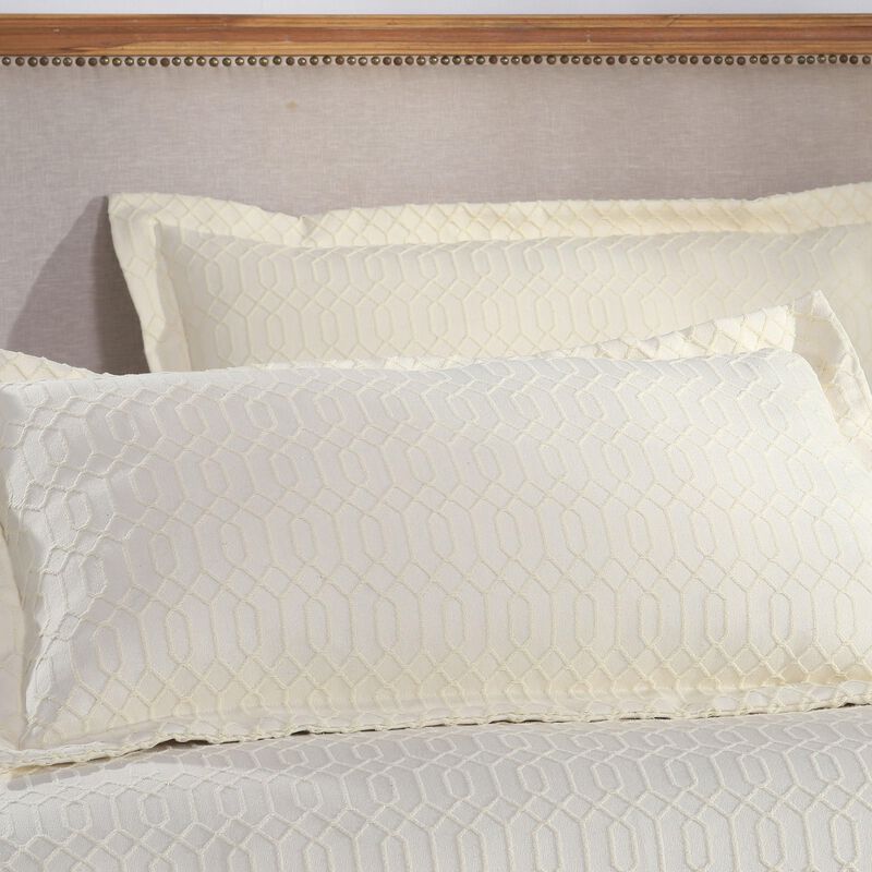Geometric Fringe Cotton Bedspread Set, 3-Piece Lightweight Comfort image number 2