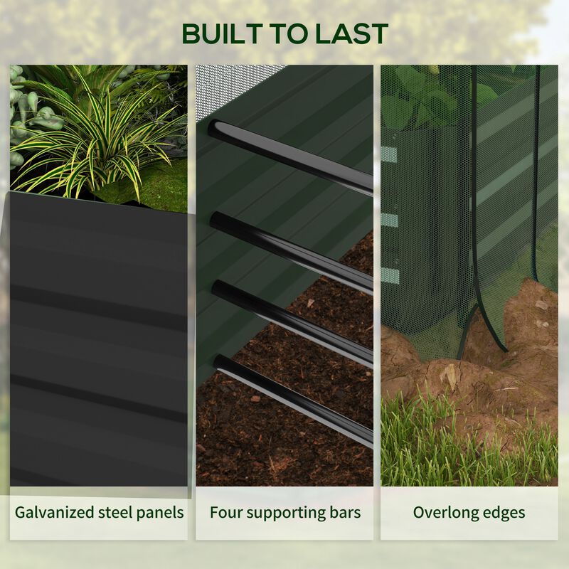 Hivvago Elevated Garden Bed with Protective Shade image number 6