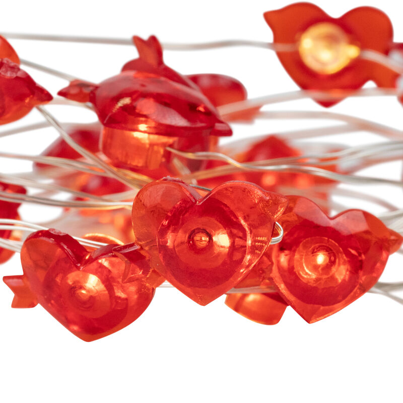 20-Count Valentine's Day Heart and Arrow LED Fairy Lights  6.25ft  Copper Wire image number 9