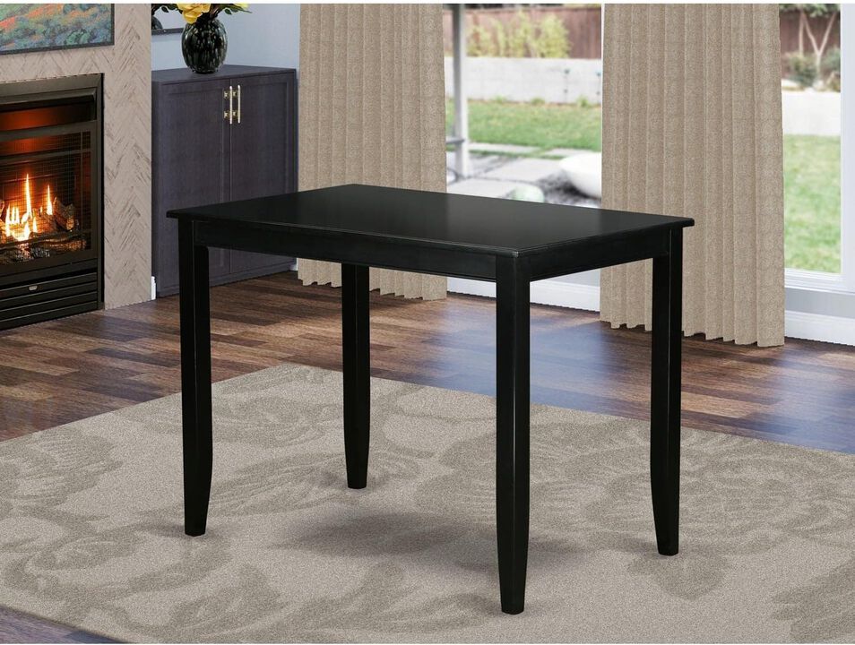 Buckland Counter Height Rectangular Table 30"x48" in Black Finish