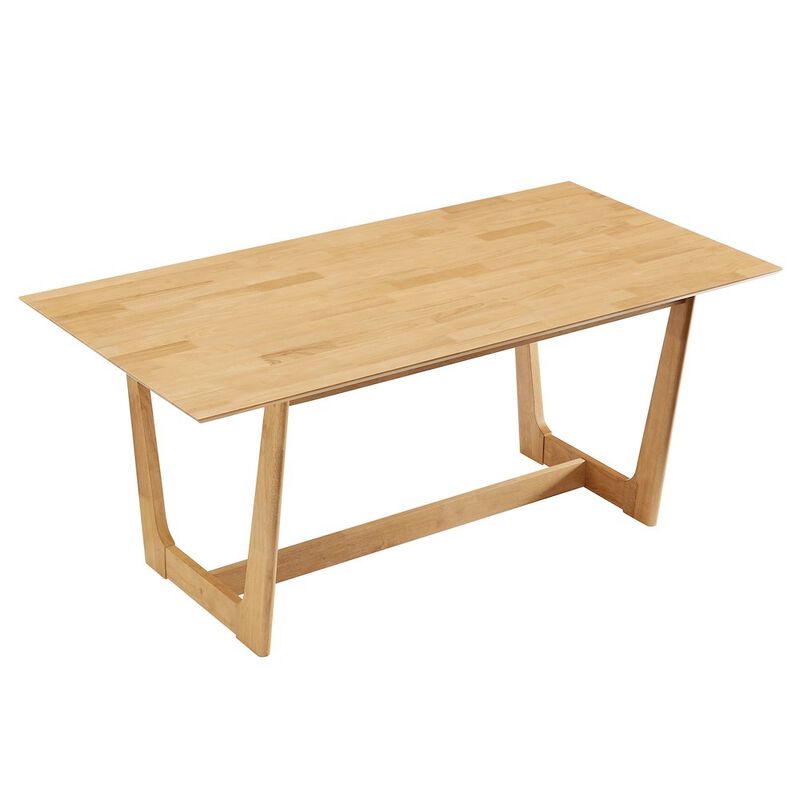 Solara 71" Rectangle Wood Dining Table image number 4