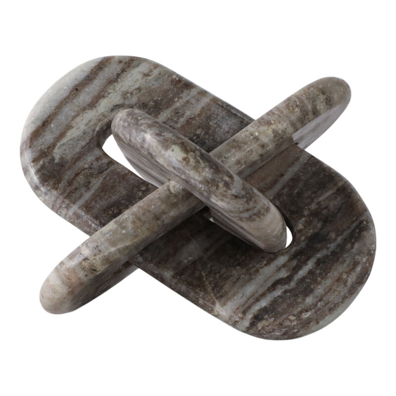 9x9" Rounded Marble Knot, Grey image number 0