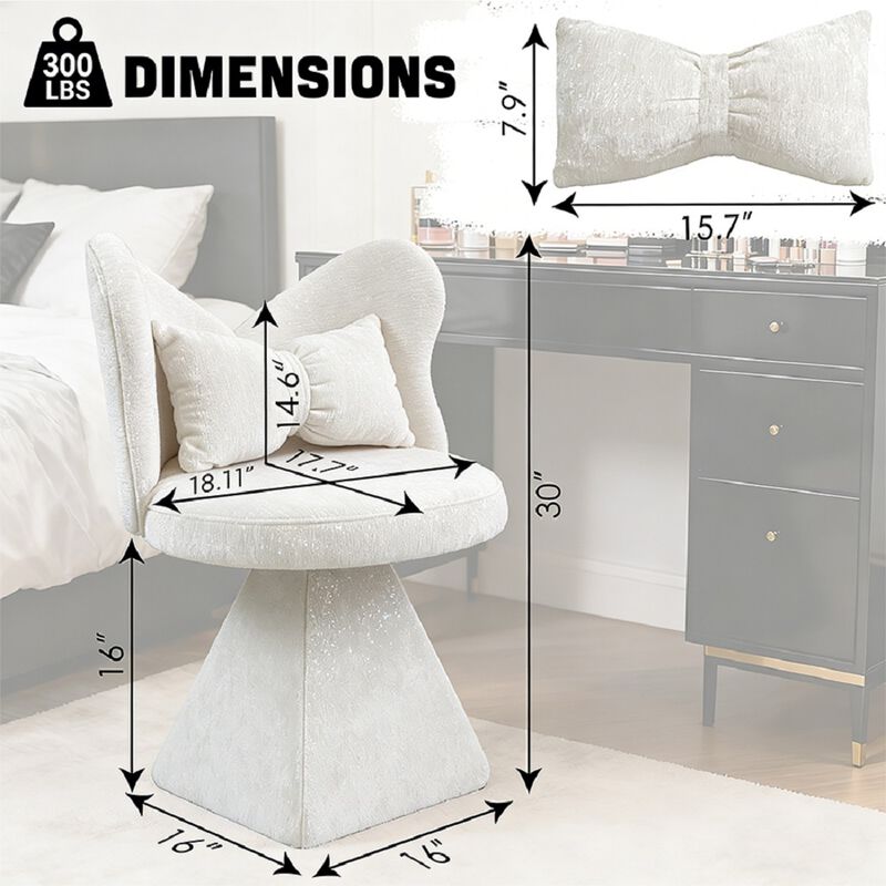 TATEUS Vanity Stool image number 3