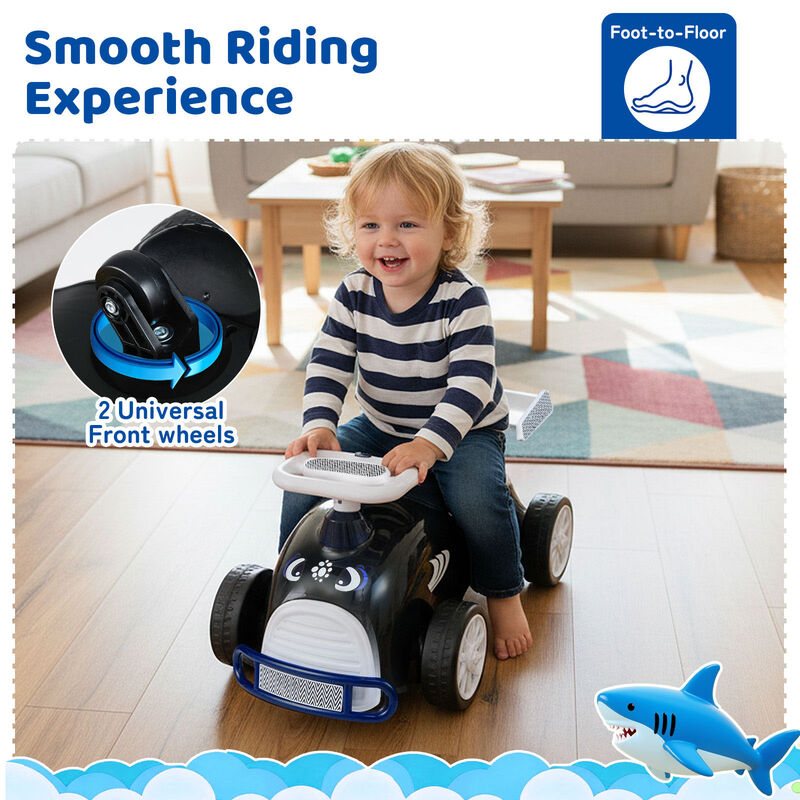 Kids Ride On Slide Car with Built In Storage for Playroom and Home image number 5