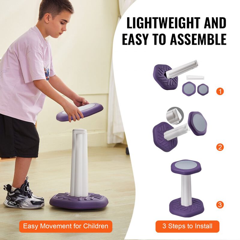 Active Wobble Chair for Kids with Cushioned Seat Improves Focus and Posture image number 4