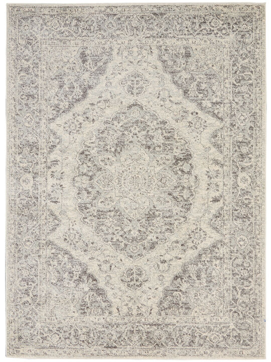 Tranquil TRA05 Ivory/Gray 6' x 9' Rug