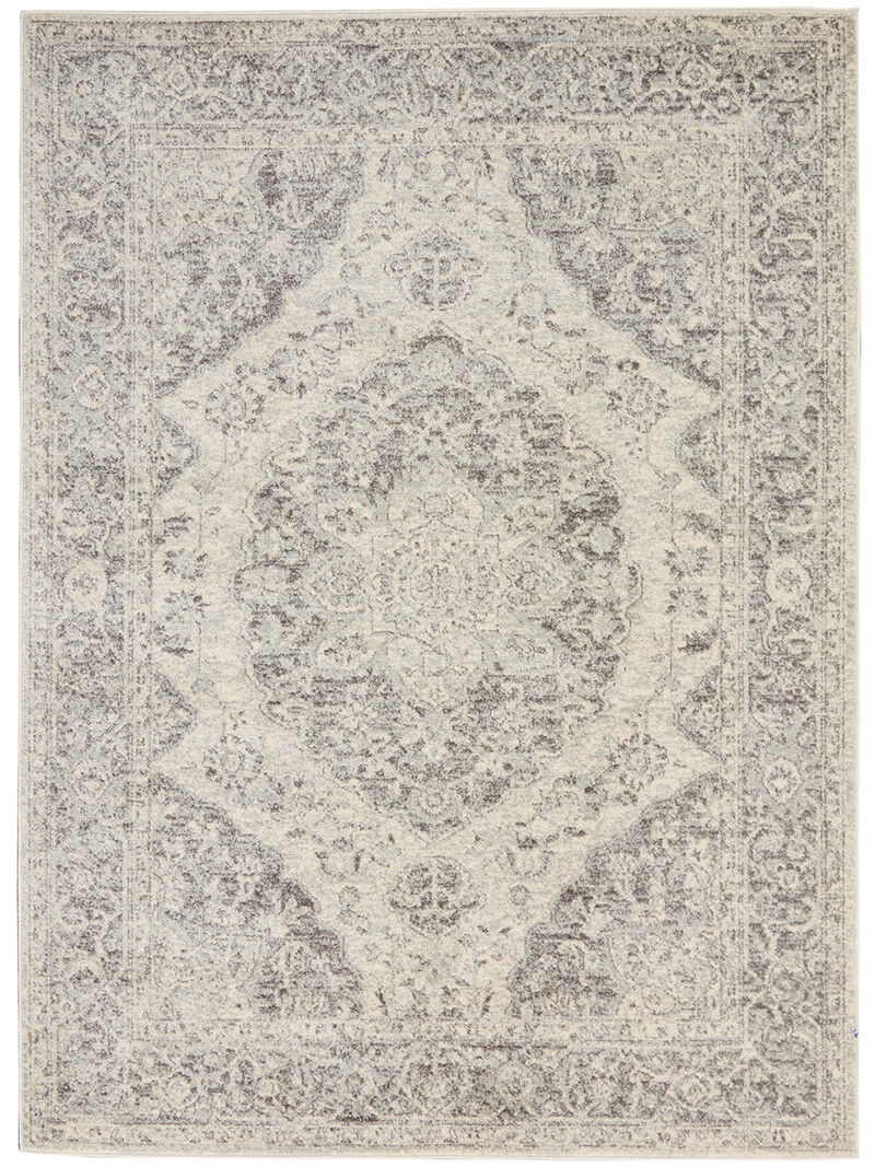 Tranquil TRA05 Ivory/Gray 6' x 9' Rug