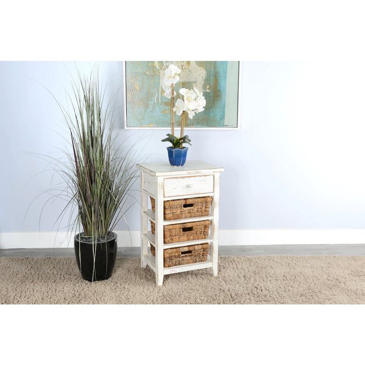 Sunny Designs White Sand Storage Table