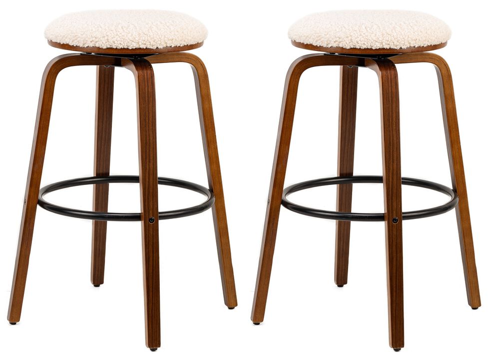 MORENO Set of 2 Solid Wood Velvet Chairs