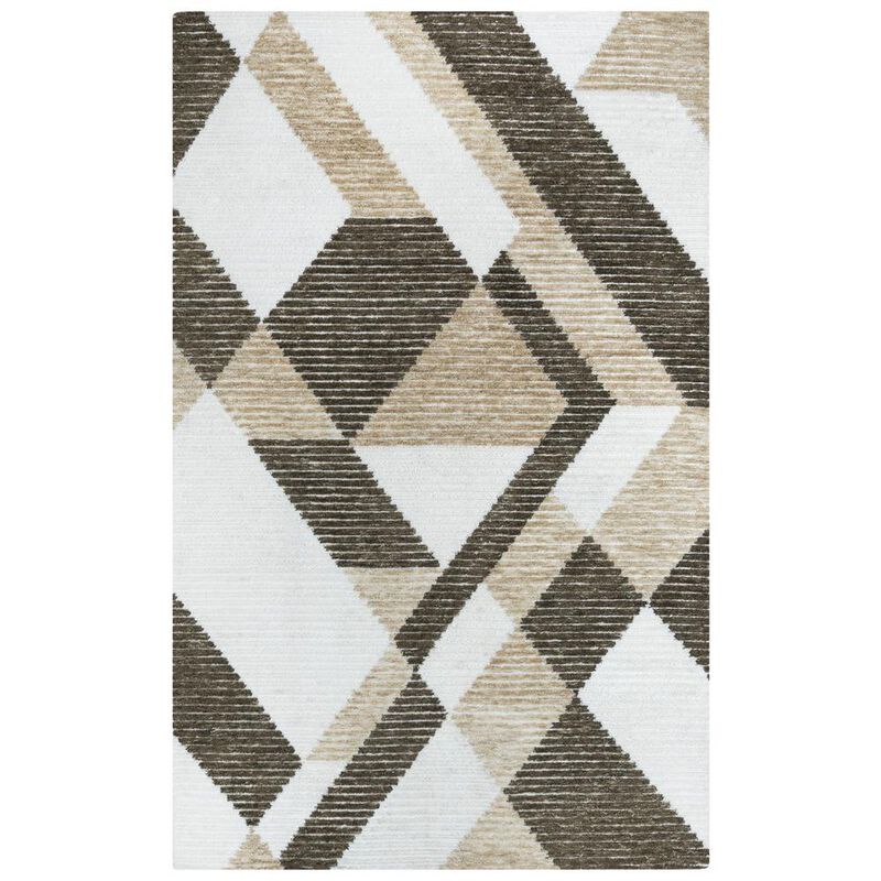 Vista Brown 5'X7'6" Tufted Internet Rug in Brown