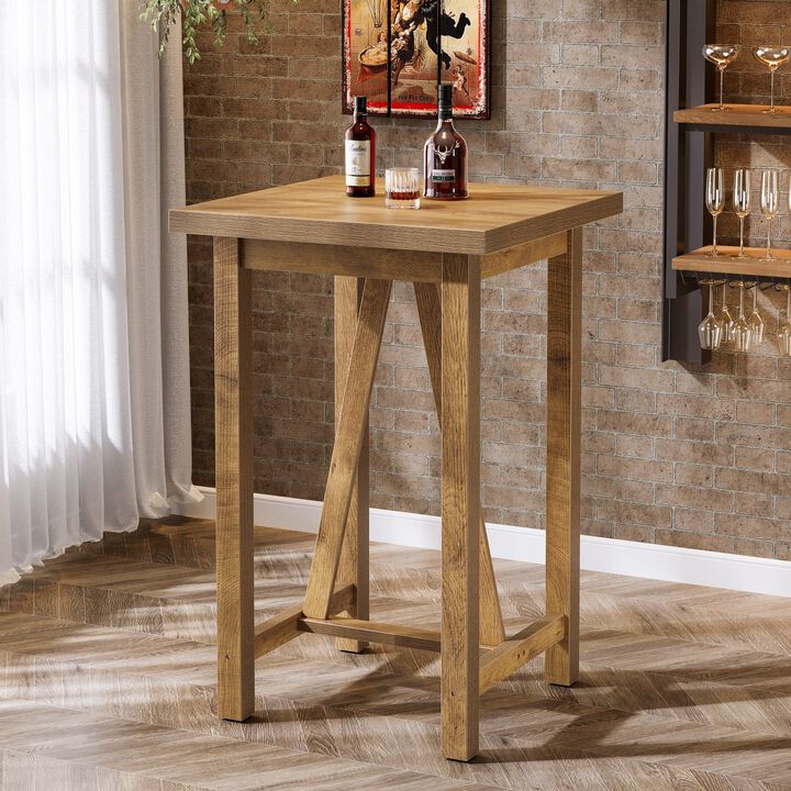 Modern Square Bar Table with Counter Height Design for Home and Dining