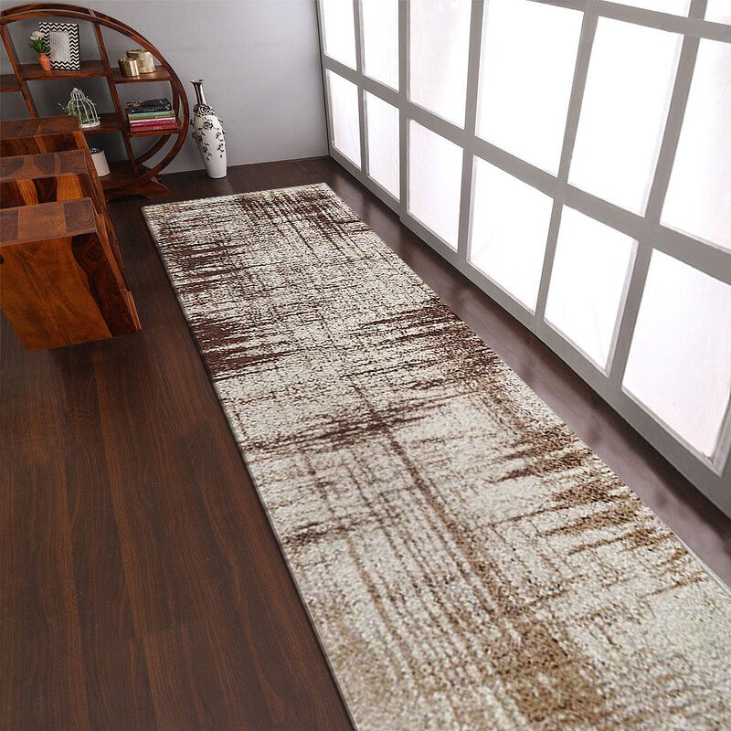 RUGSOTIC CARPETS MACHINE MADE HEATSET POLYPROPYLENE AREA RUGS  - Runner Shape, Contemporary Modern Design, Midium Pile Machine Made Area Rugs (M00003) image number 1
