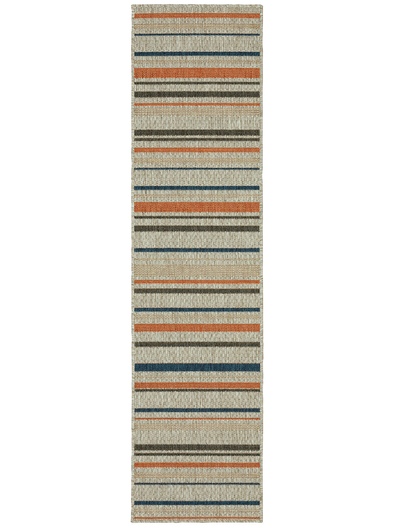 Latitude 1'10" x 7'6" Grey Rug image number 0