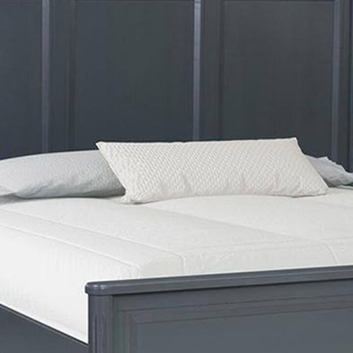 Alta Queen Size Bed, Classic French Design, Malta Blue Solid Wood
