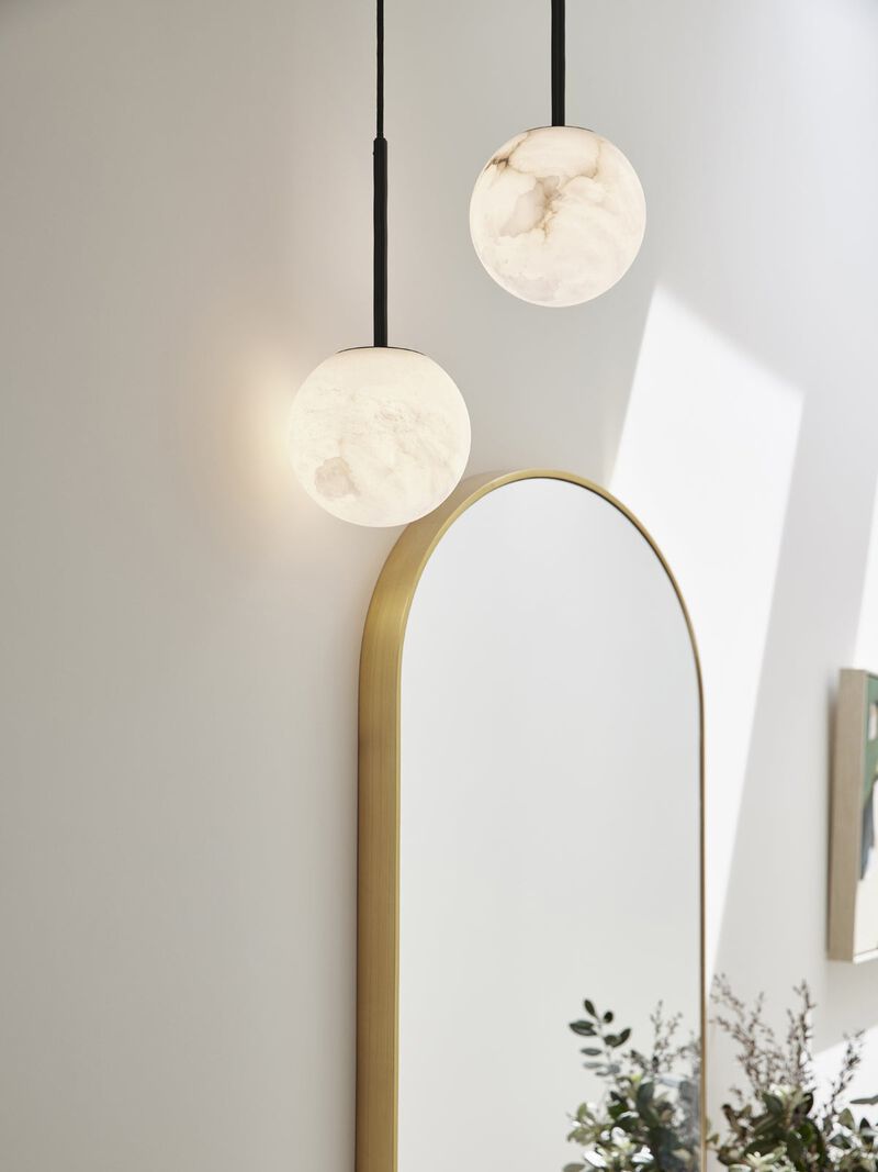 Beacon Lighting Lucent Alabaster Mini Pendant Light Modern Ceiling Pendant image number 1