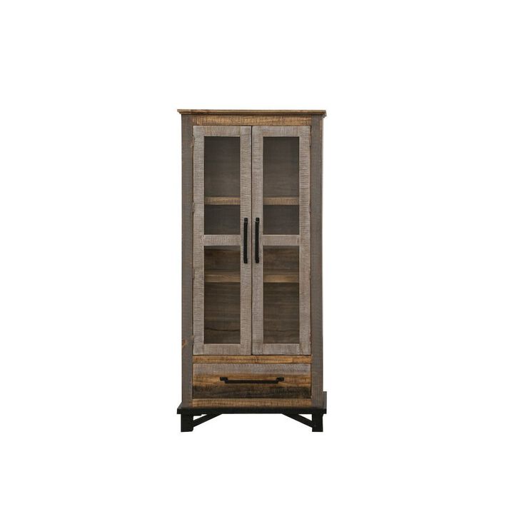 Crafter and Weavers Greenview Loft Solid Wood Bookcase / Bar / Display Cabinet