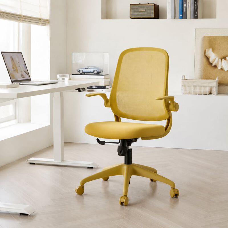 GOODSILO Ergonomic 350LBS Office Chair with Mesh Back, Molded Foam, Flip Armrests, Tilt and Height Adjustment for Home Office Use image number 3