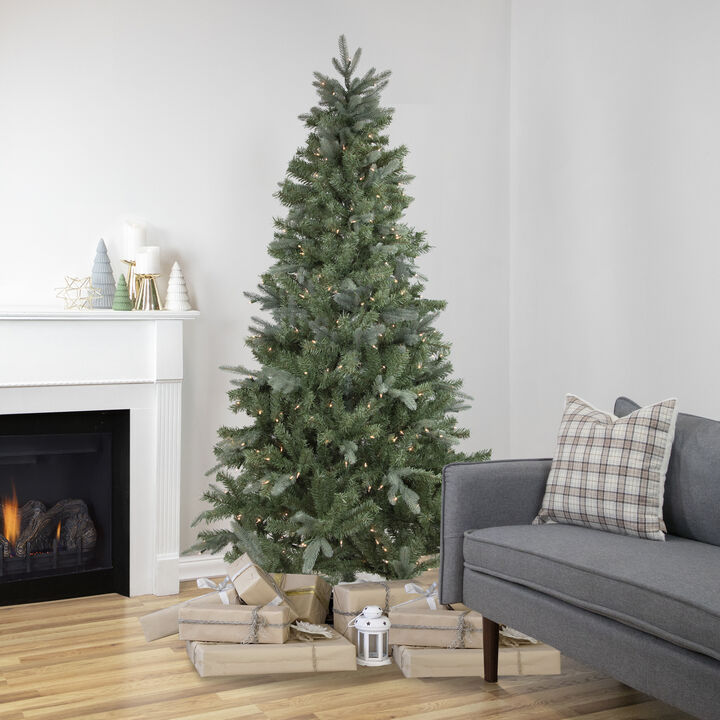 6.5' Pre-Lit Slim Granville Fraser Fir Artificial Christmas Tree  Clear Lights