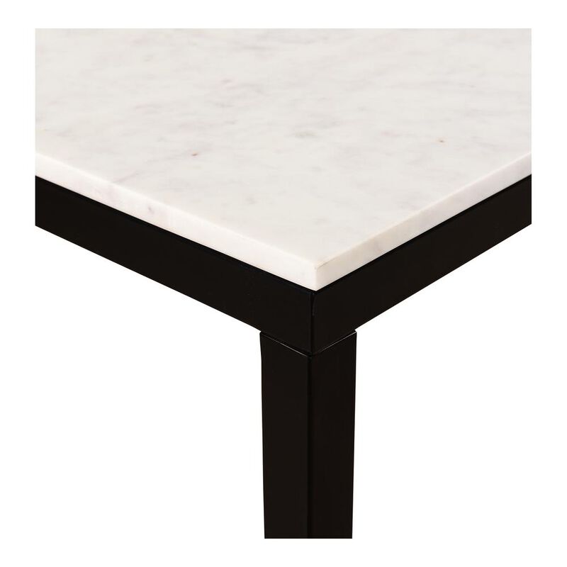 Moe&rsquo;s Parson Mini Desk White Marble